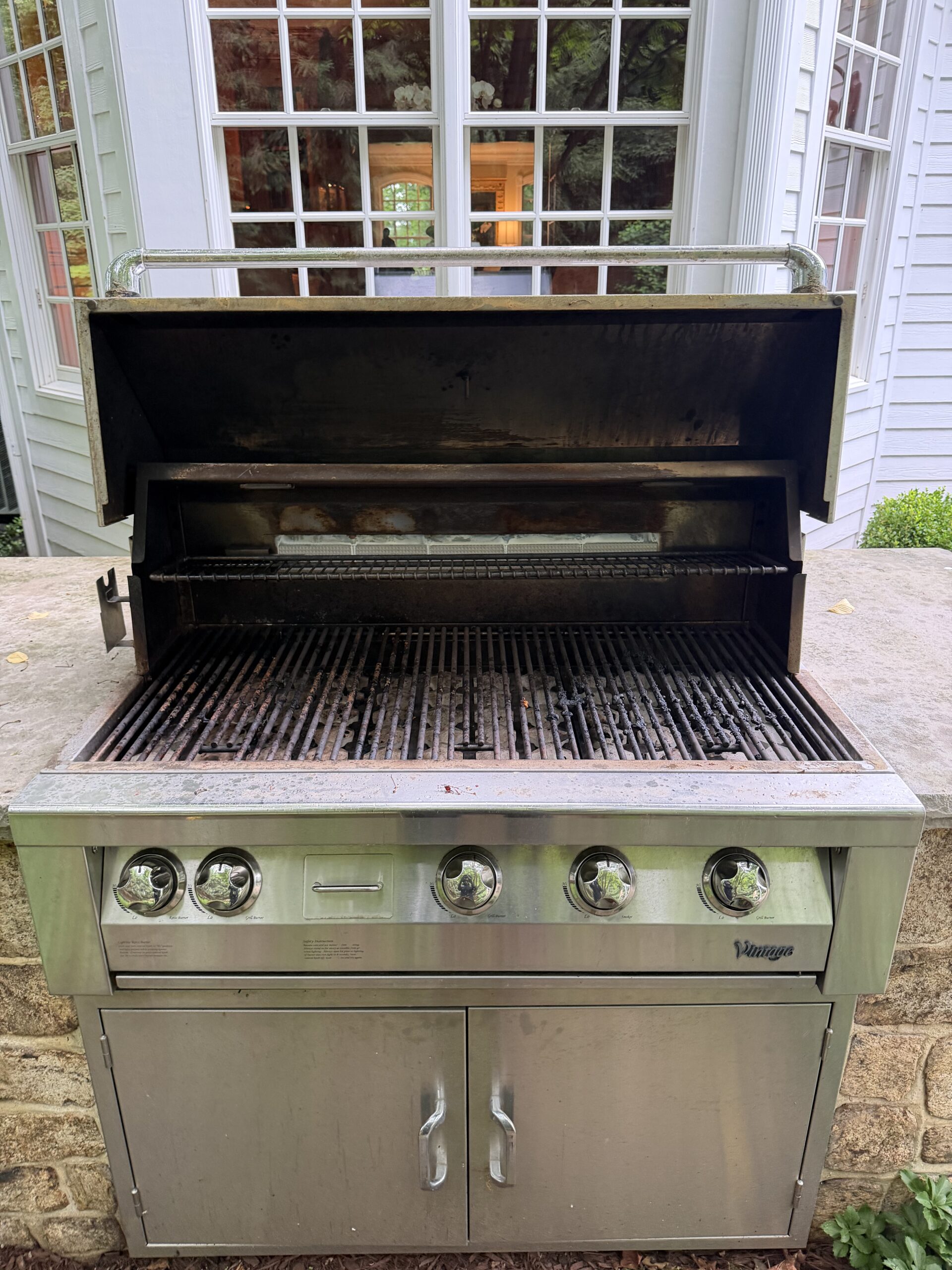 Before — dirty grill
