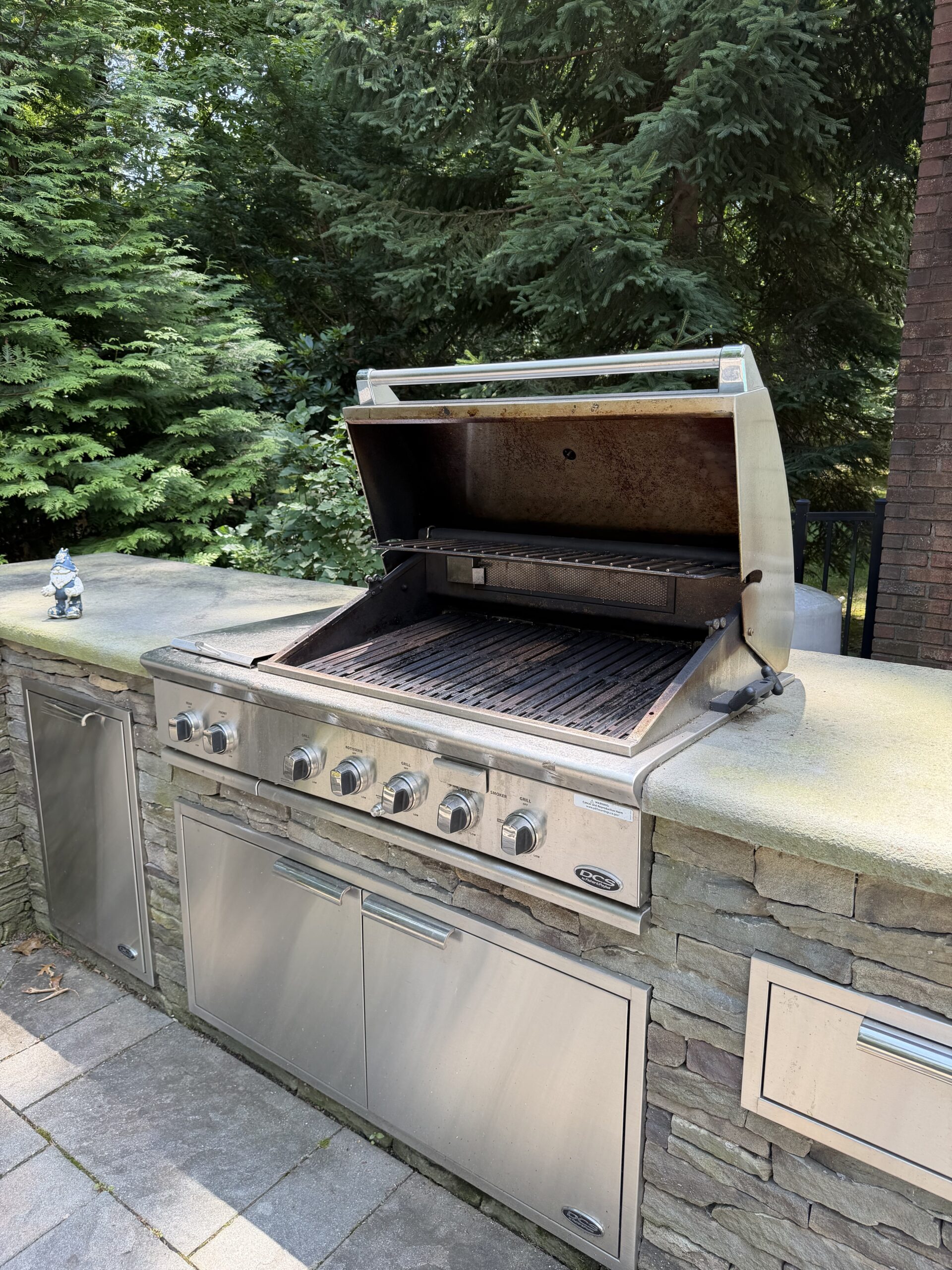 Before — dirty grill
