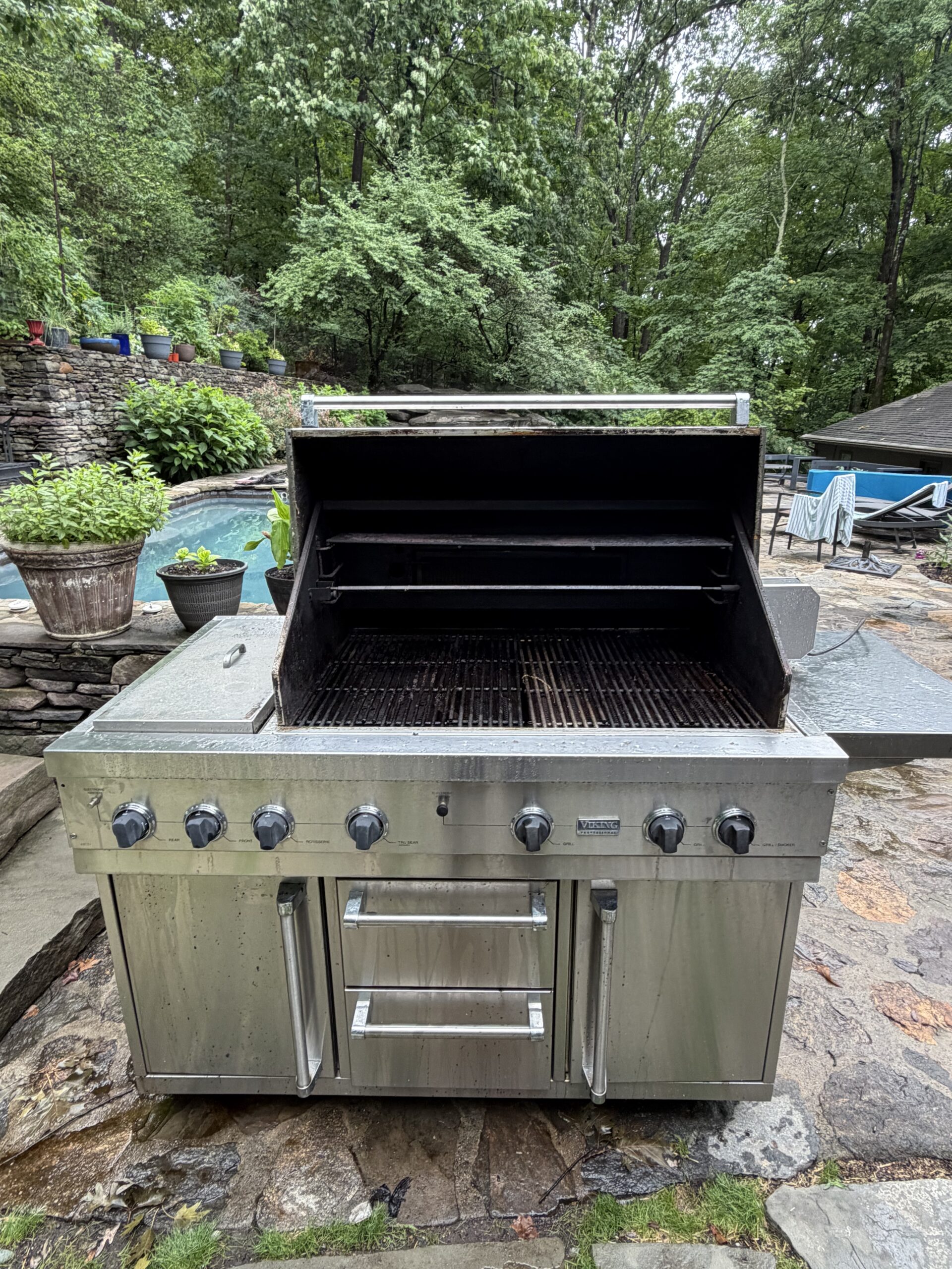 Before — dirty grill